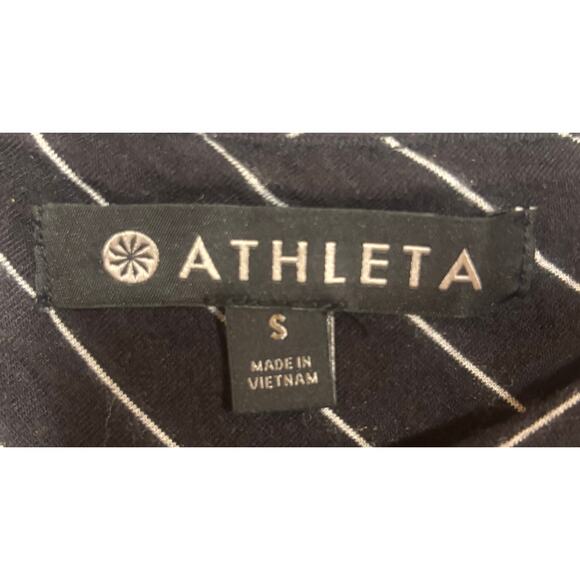 Athleta Santorini Small Dress Striped Modal Casual Travel Beach Flattering - Picture 4 of 7